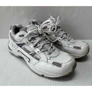 Vionic Womens Classic Walker Walking Shoes White Purple Low Lace Up Size 10